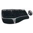 Microsoft Natural Ergonomic Desktop 7000 - Keyboard - wireless - RF - ergonomic - mouse - USB wireless receiver